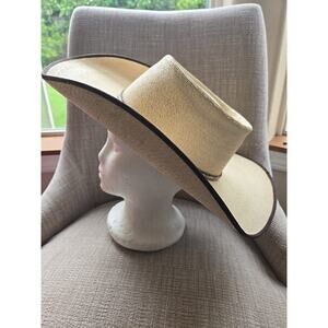 Atwood Straw Cowboy Hat Hereford 15x Long Oval 7 1/4
